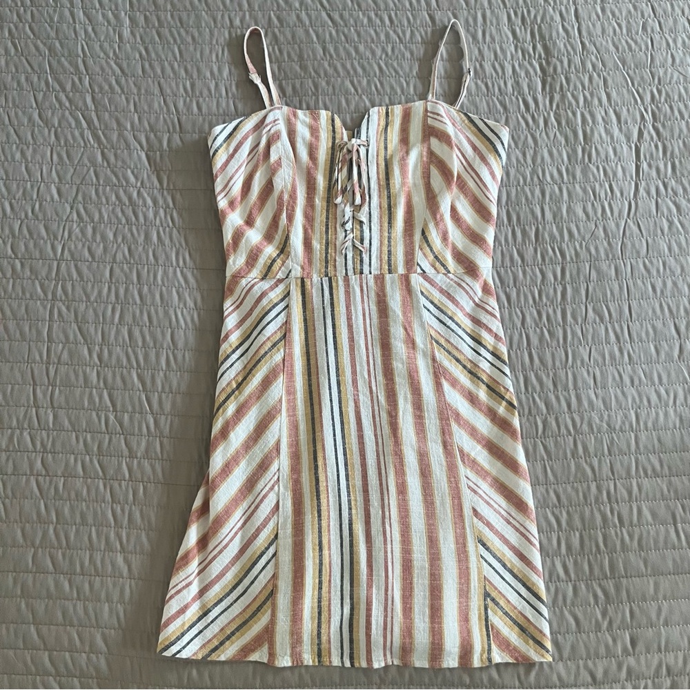 aeropostale multi-colored striped dress